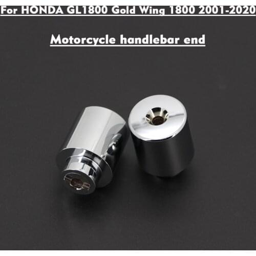 For HONDA Gold Wing 1800 GL1800 GL 1800 2001-2020 rod end counterweight F6B 13-20 chromium handle end handle bar chrome bar ends