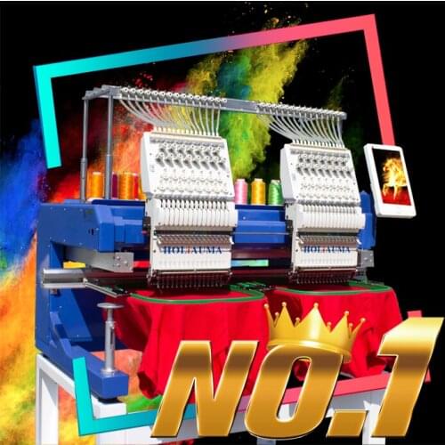 New 2 Head 15 colors Computerized Brother Embroidery Machine For Hat Shoes Trading and Home Use