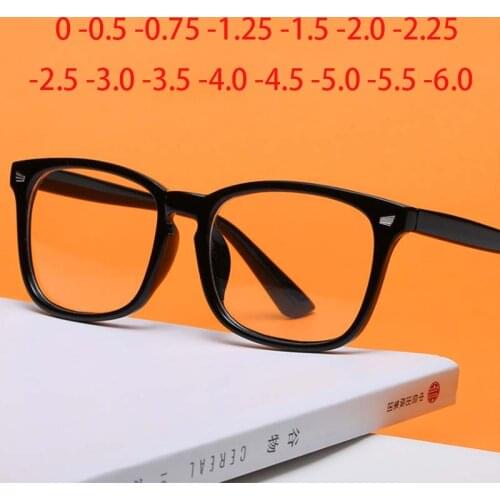 Nail Frame Finished Plastic Myopia Glasses Nearsighted Short Sight Eyeglasses Made Prescription -0.5 -0.75 -1.0 -1.5 to -6.0