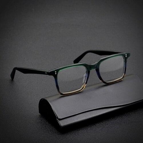 Acetate Glasses Frame Men Women Vintage Square Eye Glasses Optical Prescription Eyeglasses Frames Retro Eyewear Spectacle Oculos