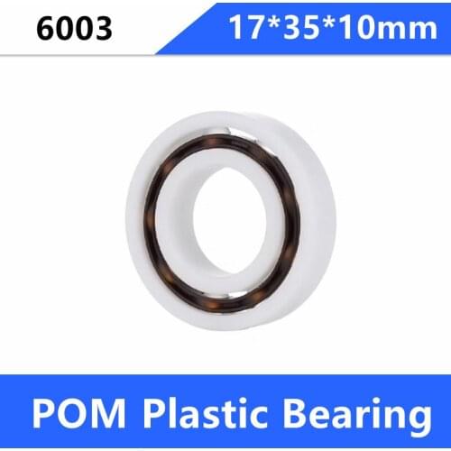 20/50pcs 6003 17mm POM Plastic bearings with Glass balls 17*35*10 mm nylon bearing 17x35x10 1 order