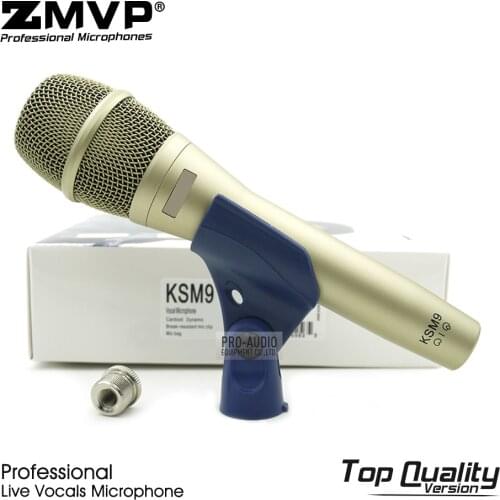 Grade A Top Quality Professional Dynamic KSM9C Super-Cardioid Wired Microphone KSM9 Handheld Mic for Karaoke Live Vocals Podcast