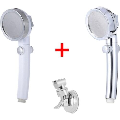 Pressurized Shower Head High Pressure Water Saving Bracket Adjustable Sprayer Bathroom Accessories Shower Set