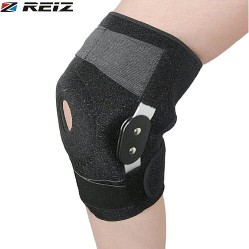 REIZ Adjustable Medical Hinged Knee Orthosis Brace Support Ligament Sport Injury Orthopedic Splint Sports Knee Pads Outdoor