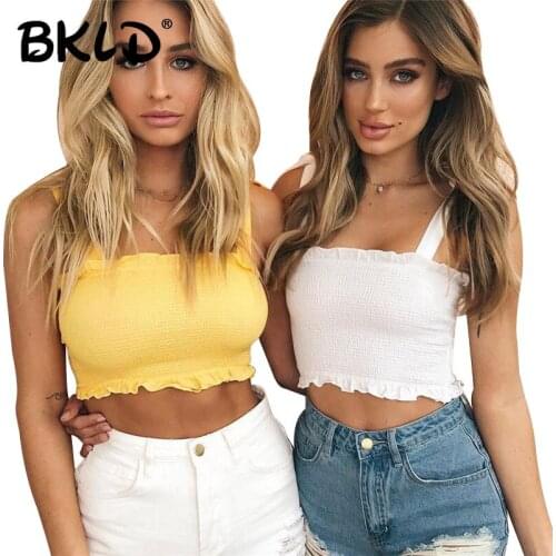BKLD Solid Tie Bow Camisole Top Streetwear Womens Tank Top Summer Fashion Ruched Crop Top Strappy Women Sexy Short Clothes Tanks