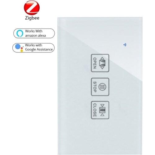 Tuya Zigbee 3.0 Smart Touch Switch Us Smart Dimming /Fan/Curtain Switch AC90-240V Work With Alexa Google Home Smart Switch