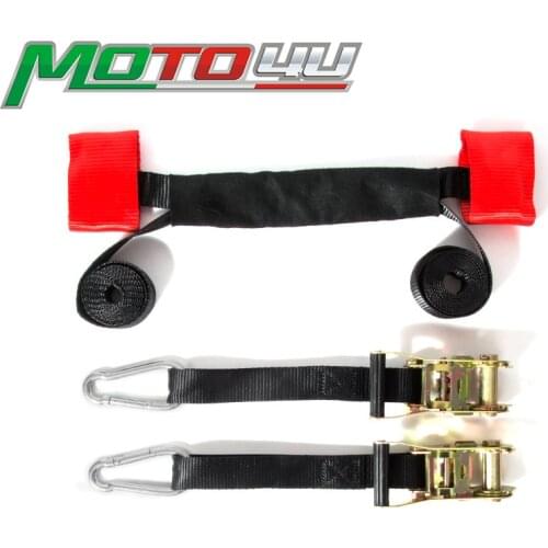 Universal Hook Tie Down Straps Motorcycle Front Handle Tie Down With Ratchet Strap