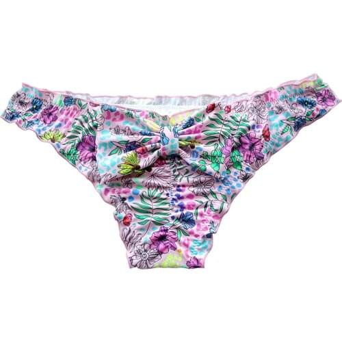 Women Bikini Bottom Biquini Bow Swimwear Sexy Bikinis Swimsuit Plus Size swim suit Brazilian Bottoms Cheeky