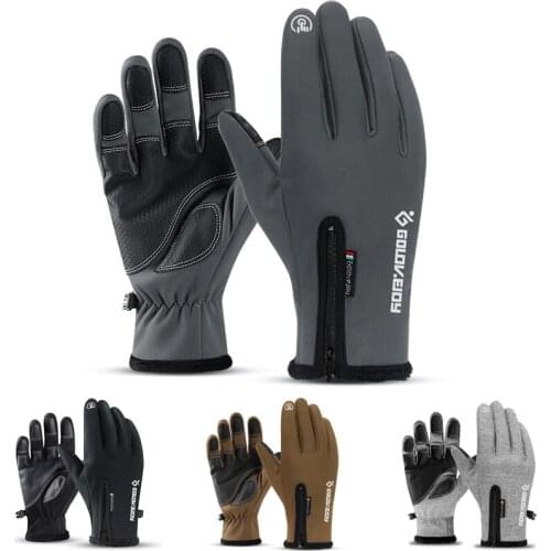 Winter Ski Gloves Full Finger Men Women Thermal Waterproof Cycling Gloves Touch Screen Outdoor Sport Ski Motorcycling Warm Glove