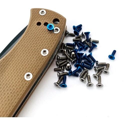 1PC Upgrade T8 Torx Nut Screw Folding Pocket Knife Metal Titanium Low Profile Bolt Screws Accessories