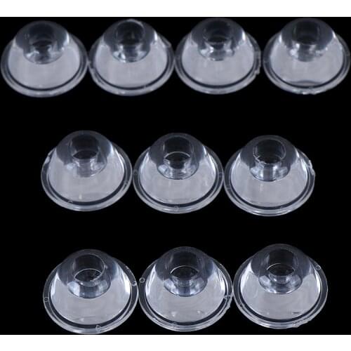 10Pcs 20mm New 10/30/60/90/120 Degree Optical Glass LED Lens Reflector Collimator
