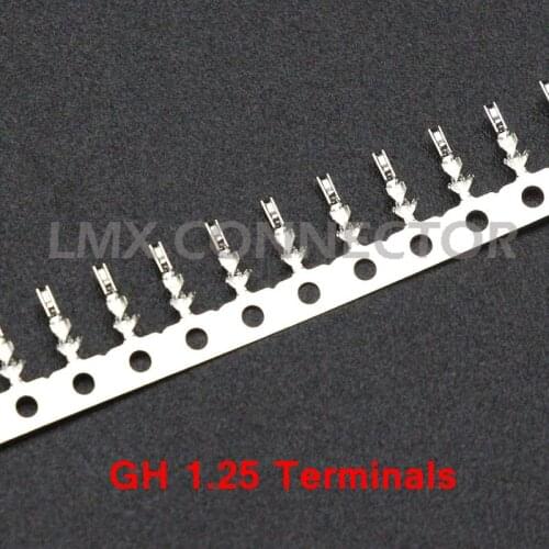 100PCS JST GH Series 1.25mm Pitch with Lock GH1.25 Terminals