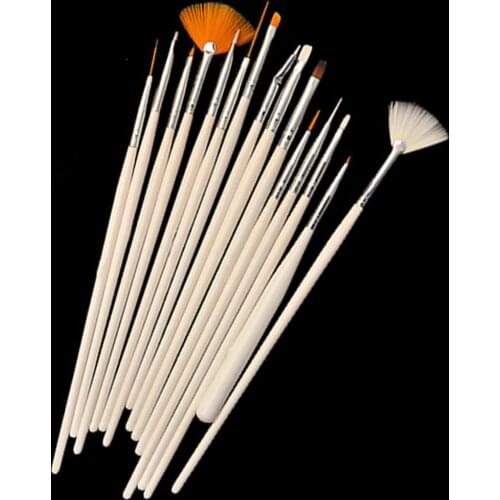 15 Pcs Professional Nail Art Design Painting Drawing Pen Brush Set Nail DIY Tool
