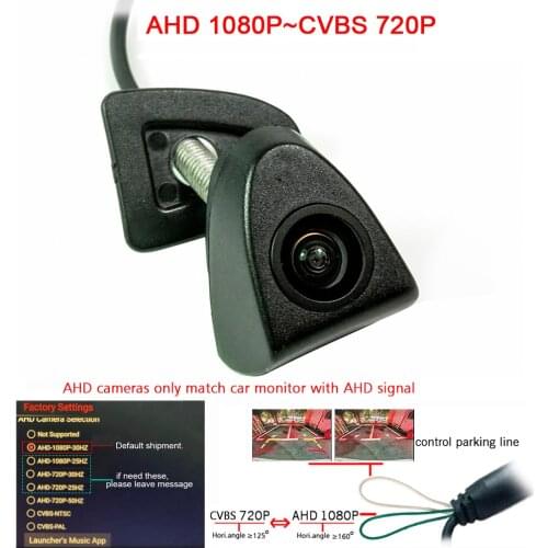For sony CCD AHD 180deg Car Front View vehicle Logo Camera for Toyota Venza TUNDRA avalon carina avensis celica solara matrix