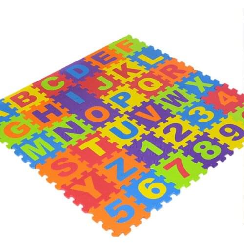 36PCS/Set 15.5*15.5*0.9cm cartoon baby mattapete infantil EVA Marine Foam Mats Childrens Educational Toys developing mat