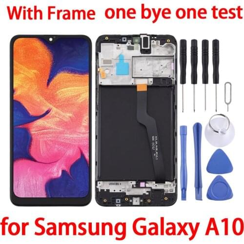 6.2″ For Samsung Galaxy A10 LCD Screen+Digitizer Full Assembly With Frame for Samsung Galaxy A10/SM-A105F (Single Card Version)