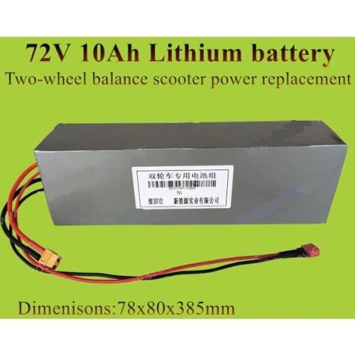 72v 10Ah lithium battery pack 72v bike 10Ah bms 20s for electric bike bicycle two wheel balance Scooter 1000w motor