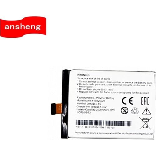 High Quality 2500mAh YT0225023 battery for Yotaphone 2 YD201 YD206 Smartphone