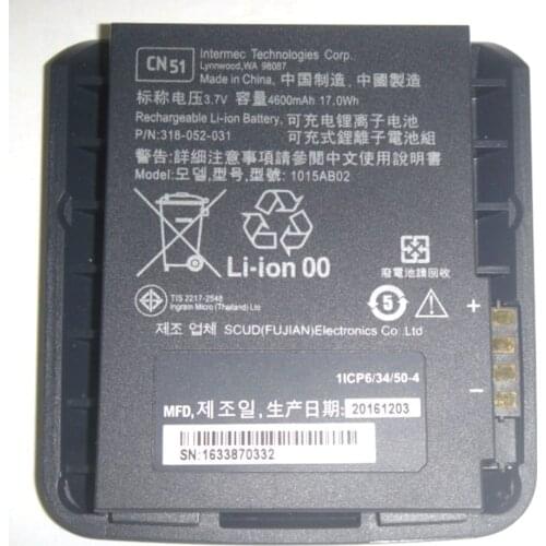 Original size Battery 4600mah new battery for Intermec CN50 CN51 AB25 AB24 1015AB02 318-052-031 318-039-001 batteries