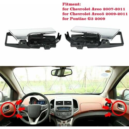 Car-Styling Inside Interior Door Handle Left Right Front Rear Side For Chevrolet Aveo Pontiac G3 96462709 LH 96462710 RH