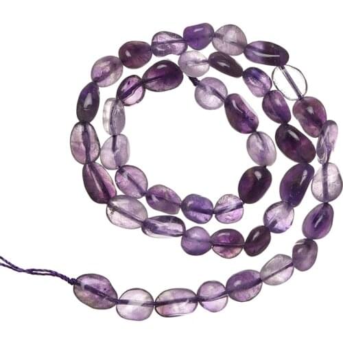 Wholesale of 5-10mm Irregular Amethyst Stone Beads Created For Diy Making jewelry Bracelets 16inch H720