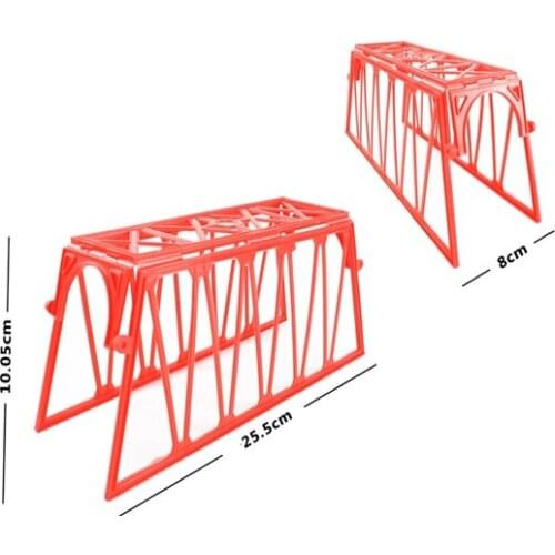 D503 25.5cm red bridge network 2pcs/LOT Suitable for electric rail the train toy general track scene parts Childrens toy