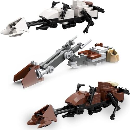 MOC Star Series Toys Speeder Bike Taxiing spacecraft Model Building Blocks Assembly Bricks MOC Educational Bricks Xmas Gift Kids