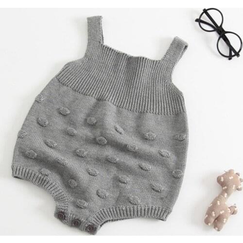 Newborn Baby Romper Set Infant Jumpsuit Overall Sleeveless Baby Boys Clothing Autumn Knitted Girls Baby Casual Clothes