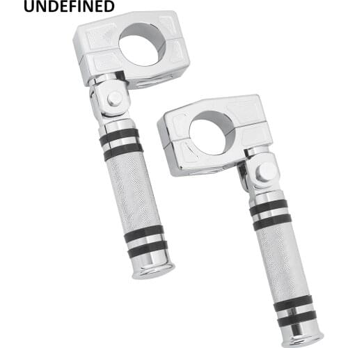 Motorcycle Highway Foot Pegs Engine Guard Footrest Mount 32mm 1-1/4" Universal For Harley Dyna Softail Fat Boy Touring Sportster