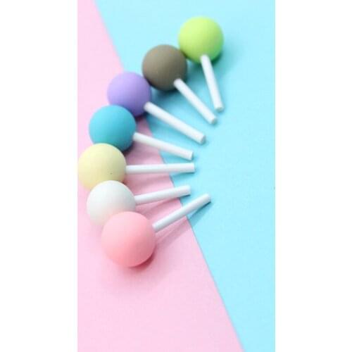 10Pcs Mixed Colour 1:12 Dollhouse Miniature Food Mini Lollipop Doll Kitchen Simulation Food