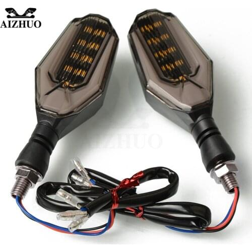 Motorcycle Turn Signal LED Blinkers Indicators Amber Light For ADVENTURE 1050 990 RC8 SUZUKI GS500E GS500F GS500 GSF650