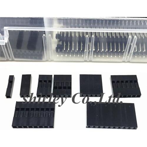Free shipping 1550Pcs/set Connector Kit 2.54 mm PCB Pin Headers Box Packaging For Arduino Dupont Electric Electronics Stocks