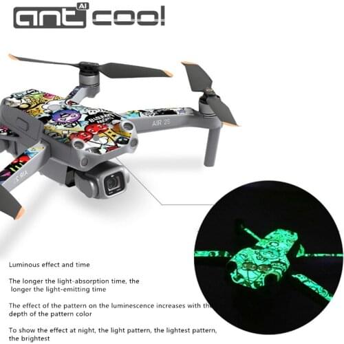 DJI MAVIC AIR 2S Sticker Waterproof Luminous Cool All-inclusive Scratch-resistant PVC 3M Protective Film DJI AIR 2S Accessories