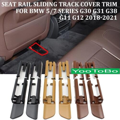 3-Colors LHD RHD Car Left Right Seat Rail Sliding Track Cover Trim Replace For BMW NEW 5/7-Series G30 G31 G38 G11 G12 2018-2021