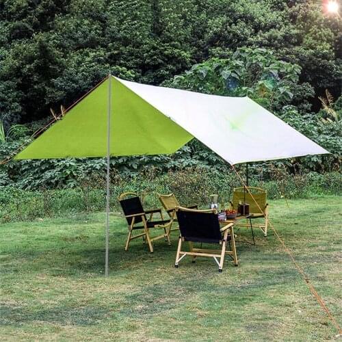Beach Sun Shelter Tarp Tent Ultralight Sun Shade Tent UV Garden Awning Canopy Sunshade Tarp Outdoor Camping Equipment 2m*2.4m