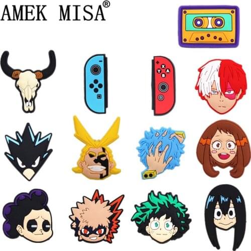 Novelty Cartoon Game Shoe Charms Accessories Comic Portrait PVC Shoe Decoration Designer for Croc Jibz Kids X-mas Party Gifts