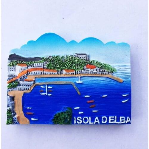 QIQIPP Italy Scenic Sacred Land Lake Maggiore Isola Bella Estate Tourist Souvenir Magnetic Sticker Fridge Magnet