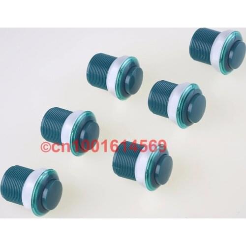 Reyann New 35mm 6 x Arcade Buttons DIY Parts For MAME Multicade Games & PC Computer Games & Arcade FightStick Tournament - Green