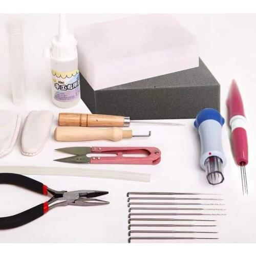 Wool felt tool box material package accessories tool kit felt needle-nosed pliers glue foam workbench finger cover unfinished