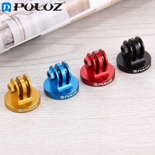 PULUZ For Go Pro Accessories Camcorder Tripod Mount Adapter for GoPro NEW HERO/HERO7/6/5/5 4 Session/3/2/DJI OSMO Action/Xiaoyi