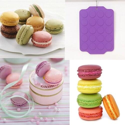 Silicone Baking Mat Baking Mat Macaroon Silicone Mat Macaroon Pastry Oven Baking Mould Sheet Mat 20-Cavity DIY Mold tools