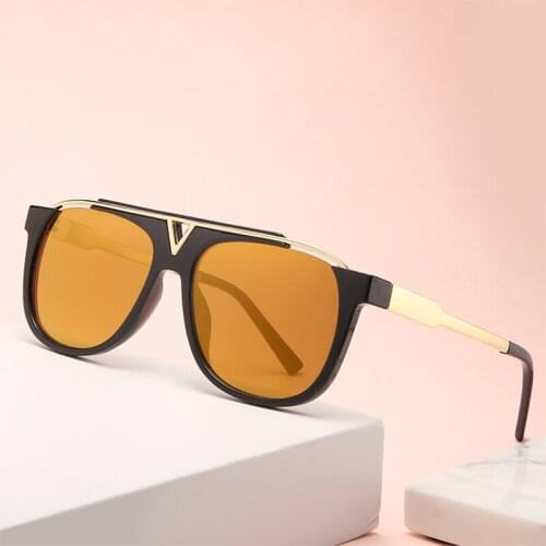 Hot Sale Fashion Retro Square Sunglasses For Women Men Brand Design Unisex Summer Beach Driving Travel Plastic UV400 Sun Glasses
