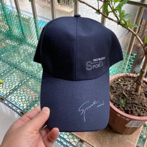 Thin Cotton Letter Pattern Baseball Cap Man And Women Leisure Sun Hat Long Brim Shade Spring Caps