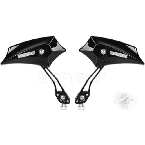 Universal Motorcycle Side Mirrors Back Side Carbon Fiber Mirror Motocross Scooter E-Bike Rearview Mirrors Motorbike Accessories