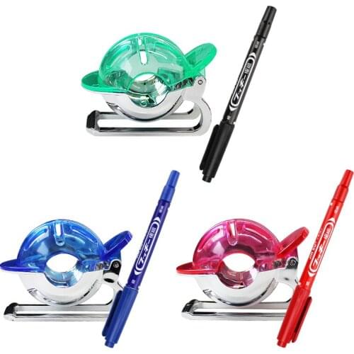 1 Set Golf Ball Liner w Pen Golf Ball Line Marker Draw Putting Line Alignment Blue Red Green Clip Design Golf Putting Trainer