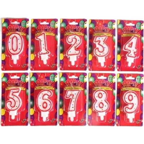 10 Pcs Candles Birthday Candle Number Cake Girls Scented Candles Flameless Velas Decorativas Perfumadas Mini Candle Wax 50KO359