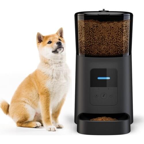 Automatic Dog and Cat Feeder Smart Feed Wi-Fi Enabled Pet Feeder Smartphone App for iPhone Voice Recorder and Programmable feed
