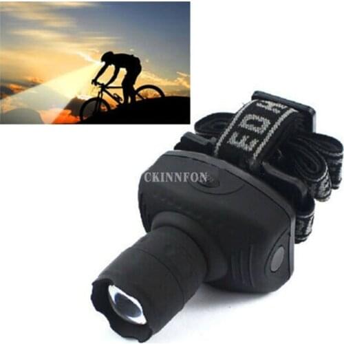 DHL 100PCS 3W Zoomable LED Headlight Fishing Light Outdoor LED Camping