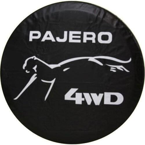 14" 15" 16" 17" Inch (Tire Diameter 24" -33") PVC Leather Spare Tire Cover Case Protector Bag Pouch For Mitsubishi Pajero