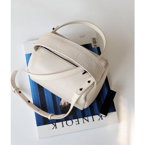 New Design Small Square Leather Pillow Bag Exquisite Female Retro Crossbody Bag For Woman